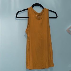 Yellow muscle tank top!